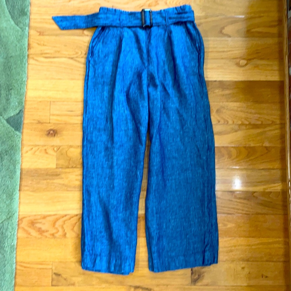 Christian Siriano Linen Palazzo Pants